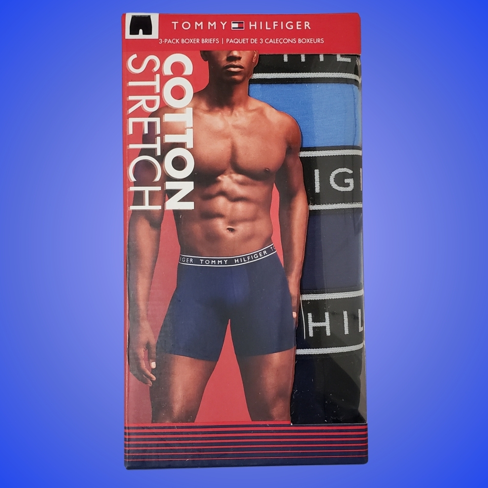 TOMMY HILFIGER Boxer Briefs Men XL Cotton Stretch NWT
